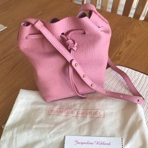 Mansur Gavriel Pink Mini Bucket Bag
